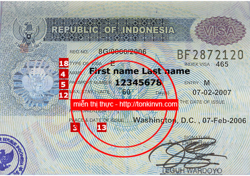 miễn thị thực ngắn hạn indonesia 